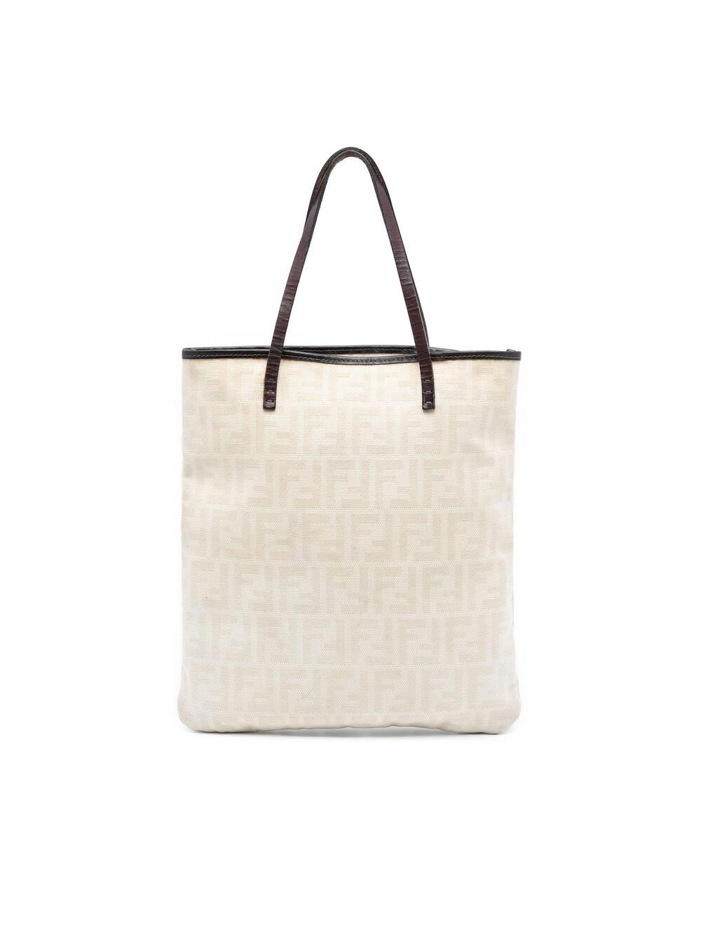Fendi Zucca Canvas Tote Pre-Loved Light #356379F37B